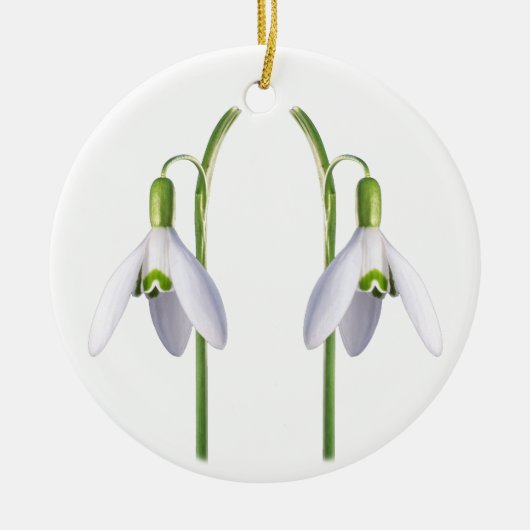 Snowdrop. Keramisch Ornament (Voorkant)