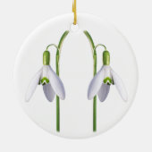 Snowdrop. Keramisch Ornament (Achterkant)