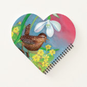 Snowdrop & kinderen roepen het voorjaarshart gevor notitieboek (Achterkant)