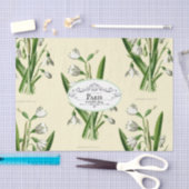  Snowdrop Ovaal Etiket Geel Tissuepapier (Craft)