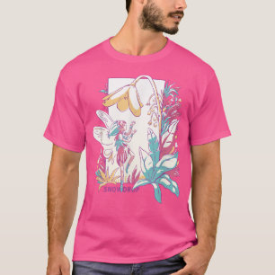 Snowdrop Small Fairy With Flowers Nature Fantasy T-shirt