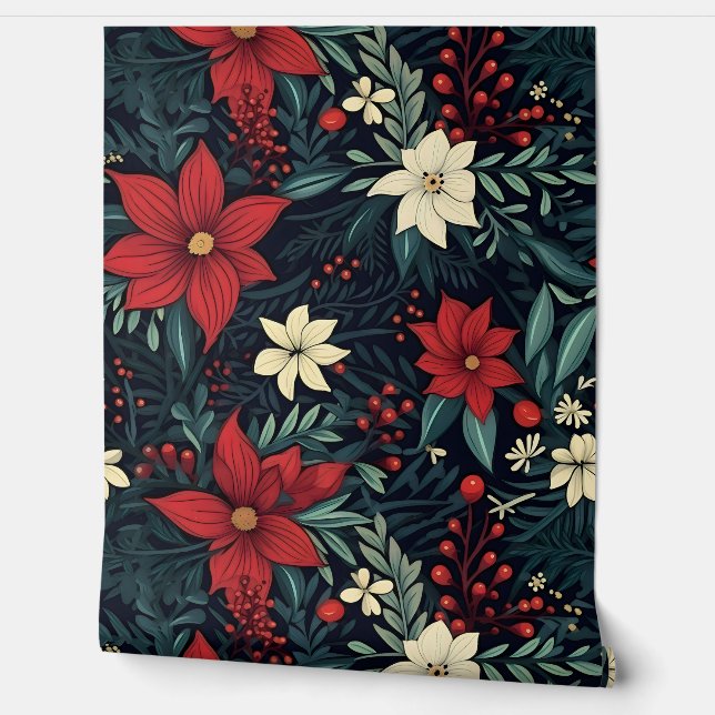 Snowdrop Starry Blooms Botanical Behang (Afrollen)