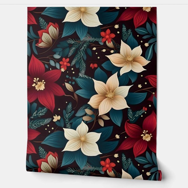 Snowdrop Starry Blooms Botanical Behang (Afrollen)