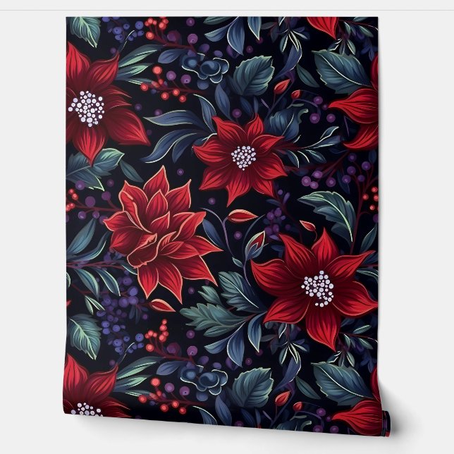 Snowdrop Starry Blooms Botanical Behang (Afrollen)