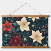 Snowdrop Starry Blooms Botanical Hangend Wandkleed (Voorkant)