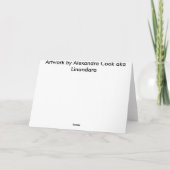 Snowdrop Valentijn Love Romance Kaart (Achterkant)