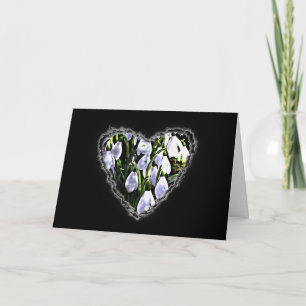 Snowdrop Valentijn Love Romance Kaart
