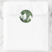 Snowdrop, van het Bloemencadeau collectie Ronde Sticker (Tas)