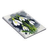 Snowdrop - Watercolor flowers Notitieboek (Rechterzijde)