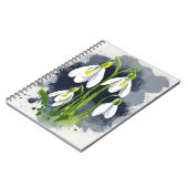 Snowdrop - Watercolor flowers Notitieboek (Linkerzijde)