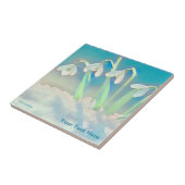 Snowdrops Blue Tegeltje (Zijkant)