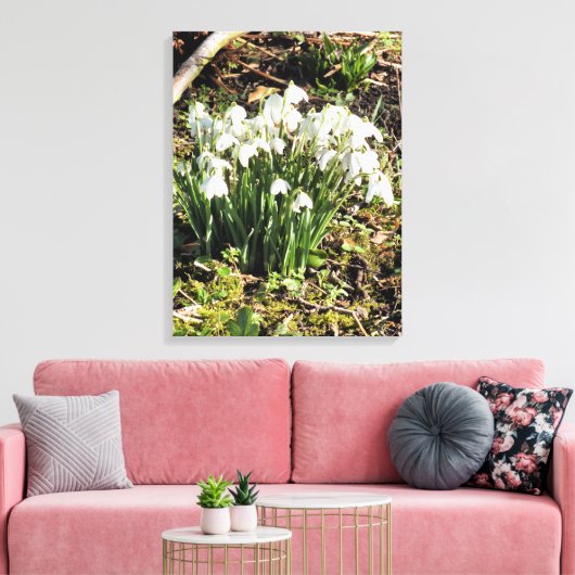 SNOWDROPS CANVAS AFDRUK (Insitu (Woonkamer))