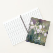 Snowdrops Custom Name  Notitieboek (Binnen)