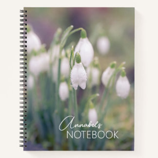 Snowdrops Custom Name Notitieboek