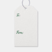 Snowdrops II (Galanthus) Spring Floral Cadeaulabel (Achterkant)