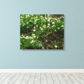 Snowdrops II (Galanthus) Spring Floral Canvas Afdruk (Insitu (Houten vloer))