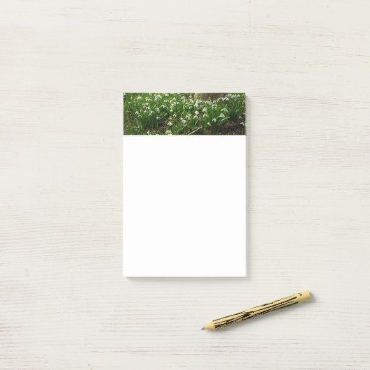 Snowdrops II (Galanthus) Spring Floral Post-it® Notes (Op bureau)