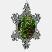 Snowdrops II (Galanthus) Spring Floral Tin Sneeuwvlok Ornament (Links)