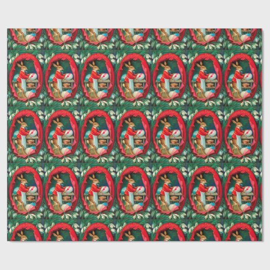 SNOWDROPS MET SNELLERE EIEREN VOOR RABBIT CADEAUPAPIER (Vlak)