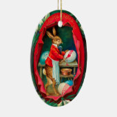 SNOWDROPS MET SNELLERE EIEREN VOOR RABBIT KERAMISCH ORNAMENT (Rechts)