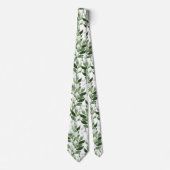 Snowdrops Patroon Stropdas (Voorkant)