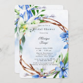 Snowdrops Scilla Spring Floral Vrijgezellenfeest Kaart (Voorkant / Achterkant)