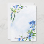 Snowdrops Scilla Spring Floral Vrijgezellenfeest Kaart (Achterkant)