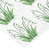 Snowdrops Spring floral waterverf white Pasen Korte Tafelloper (Hoek)