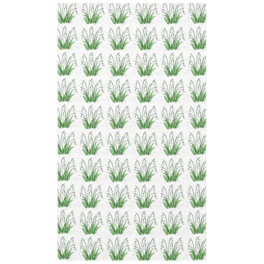 Snowdrops Spring floral waterverf white Pasen Tafelkleed (Voorkant)