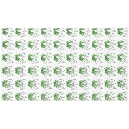 Snowdrops Spring floral waterverf white Pasen Tafelkleed (Voorkant (Horizontaal))