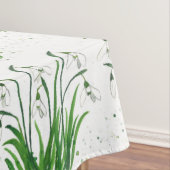 Snowdrops Spring floral waterverf white Pasen Tafelkleed (Voorbeeld)