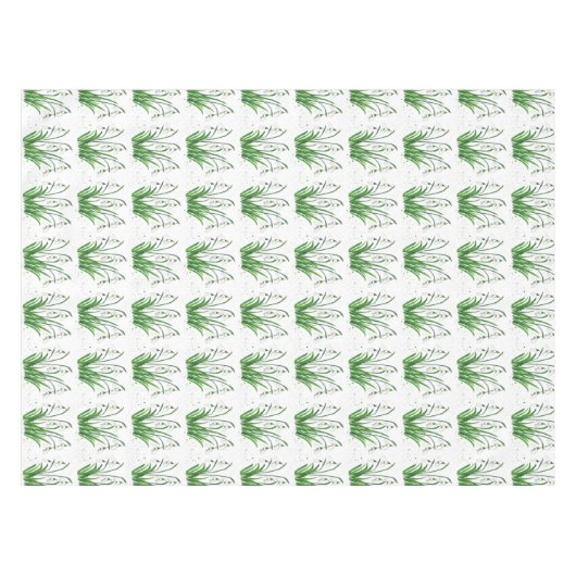 Snowdrops Spring floral waterverf white Pasen Tafelkleed (Voorkant (Horizontaal))