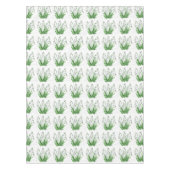 Snowdrops Spring floral waterverf white Pasen Tafelkleed (Voorkant)