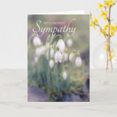 Snowdrops Sympathy Card Kaart (Gele Bloem)