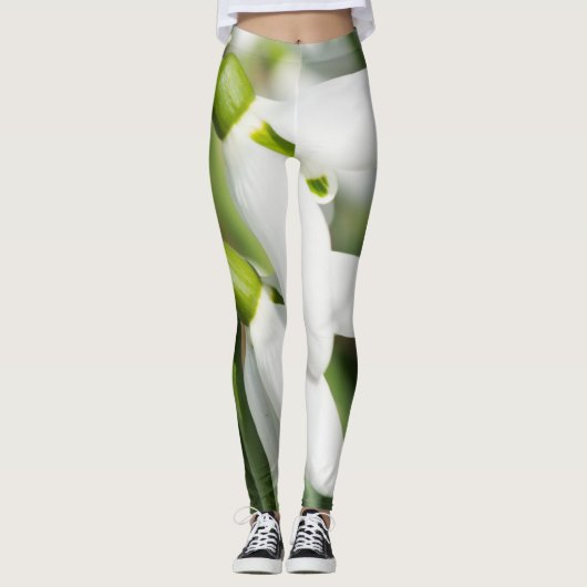 Snowdruppelbloemen Leggings (Voorkant)