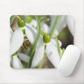 Snowdruppelbloemen Muismat (Met muis)