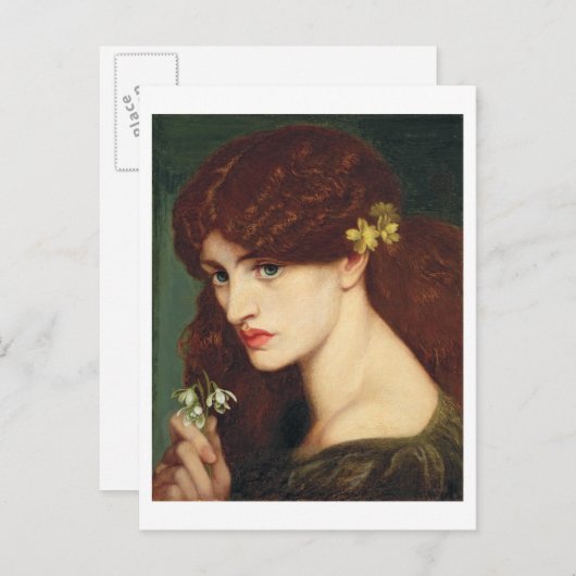 Snowdruppels, 1873 (olie op canvas) briefkaart (Voorkant / Achterkant)