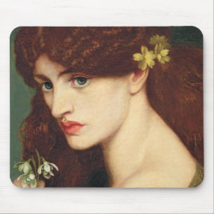 Snowdruppels, 1873 (olie op canvas) muismat