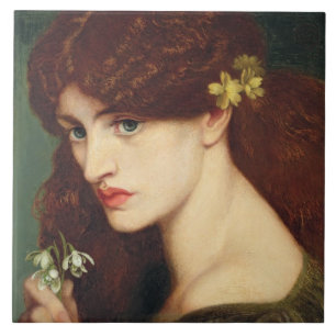 Snowdruppels, 1873 (olie op canvas) tegeltje