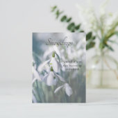 Snowdruppels Briefkaart (Staand voorkant)
