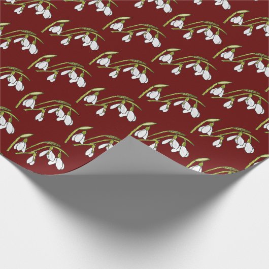 Snowdruppels Cadeaupapier (Hoek)