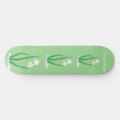 Snowdruppels (Galanthus nivalis) op maat gesneden Persoonlijk Skateboard (Horizontaal)