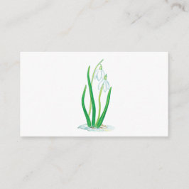 Snowdruppels (Galanthus nivalis) Vroege lentbloeme Informatiekaartje