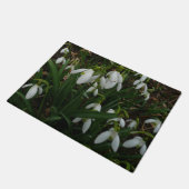 Snowdruppels I (Galanthus) White Spring Flowers Deurmat (Schuin)
