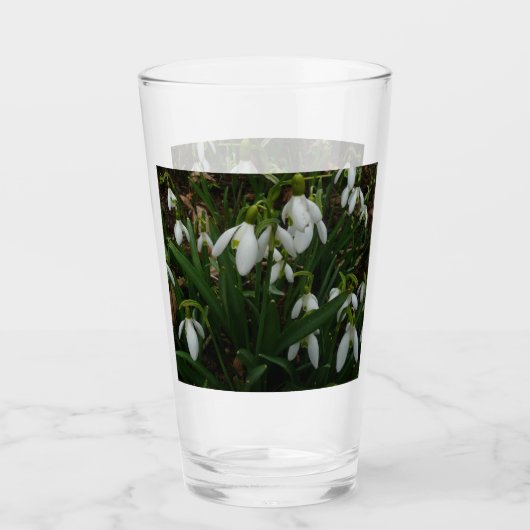 Snowdruppels I (Galanthus) White Spring Flowers Glas (Voorkant)