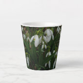 Snowdruppels I (Galanthus) White Spring Flowers Latte Mok (Voorkant)