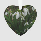 Snowdruppels I (Galanthus) White Spring Flowers Ornament (voorkant)