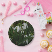 Snowdruppels I (Galanthus) White Spring Flowers Papieren Bordje (Feest)