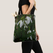 Snowdruppels I (Galanthus) White Spring Flowers Tote Bag (Dichtbij)
