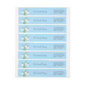 Snowdruppels - Lentbloemen op blauw (Vel)